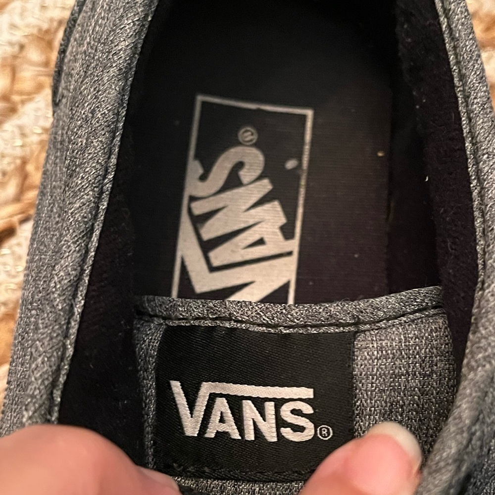 Vans Gray Sneakers with Black Laces - Picture 8 of 10